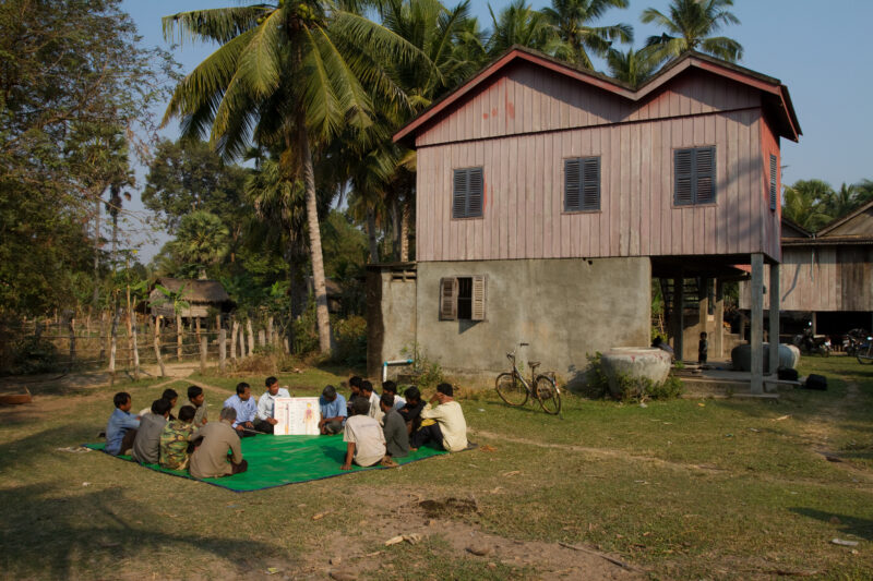 Learning About Good Health — Villagers living in remote regions of Cambodia learn litteracy, income generation, agriculture, and life skills in a "reflect" g...