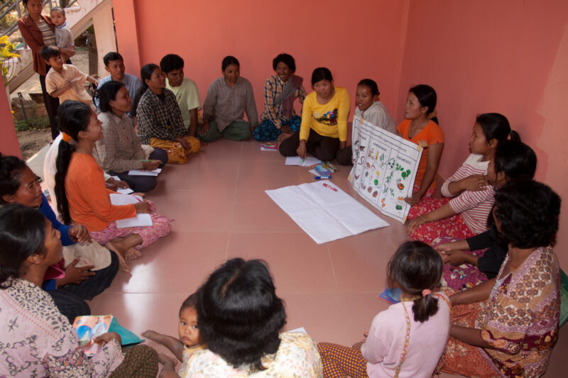 Learning Life Skills — Villagers living in remote regions of Cambodia learn litteracy, income generation, agriculture, and life skills in a "reflect" group p...