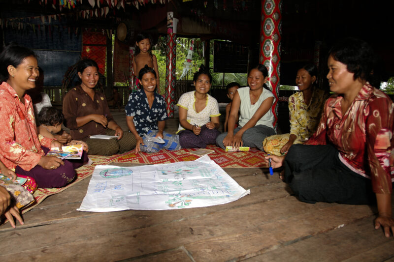 Learning Life Skills — Villagers living in remote regions of Cambodia learn litteracy, income generation, agriculture, and life skills in a "reflect" group p...