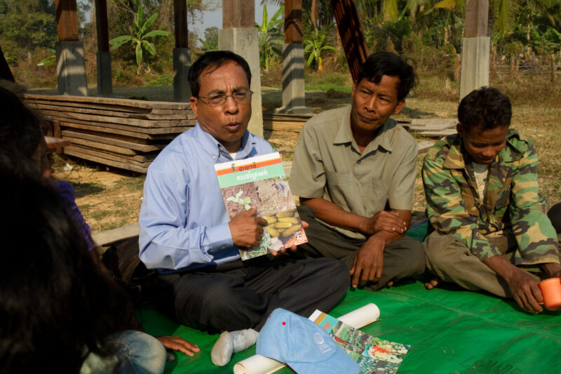 Agricultural Instruction in Cambodia — Agriculture instruction at a community reflect group, run by ADRA — ADRA, Cambodia, Reflect, agriculture, training