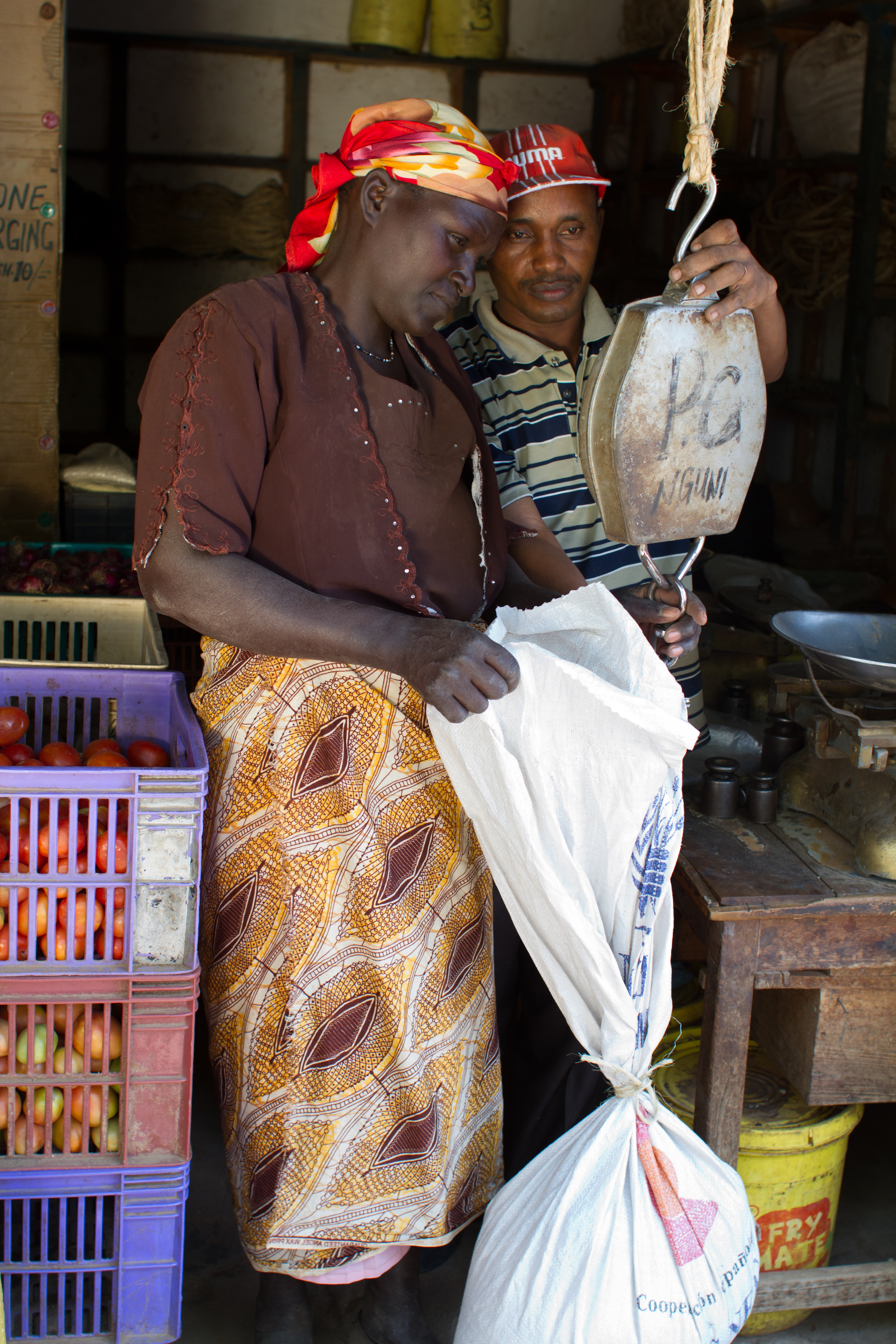 Buying Beans and Maize in Kenya