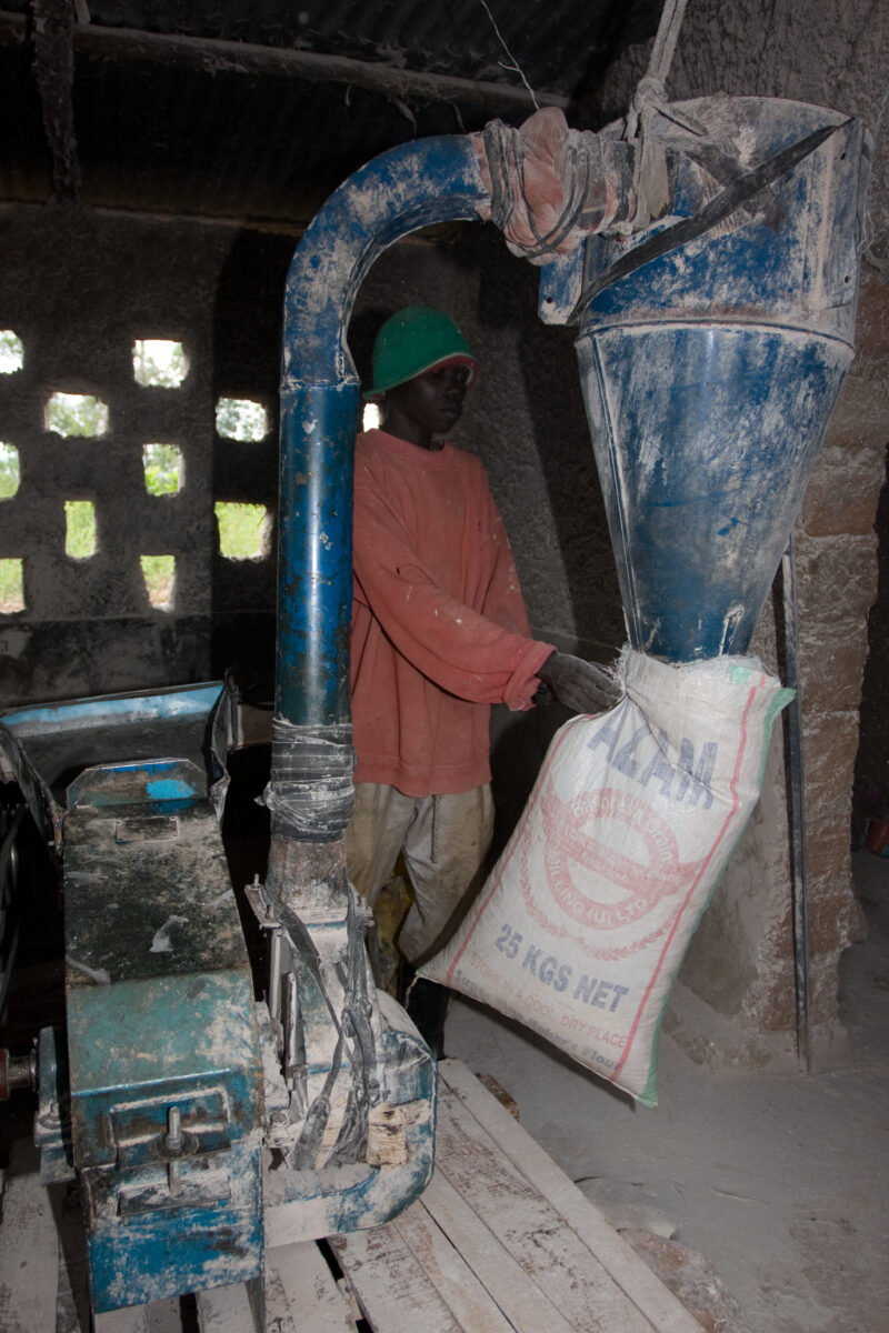 Flour Mill in Rwanda — Africa, Rwanda, flour mill, man, working