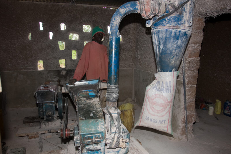 Flour Mill in Rwanda — Africa, Rwanda, flour mill, man, working