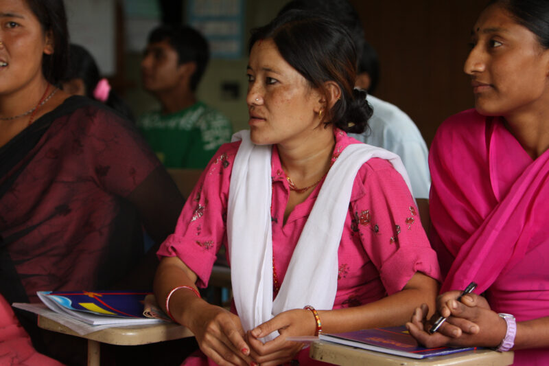 Adult Education in Nepal — Adults who had to drop out of school early go back to school to learn Economic, health and and Income generating skills. — Adult E...