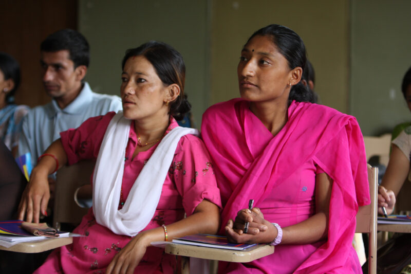 Adult Education in Nepal — Adults who had to drop out of school early go back to school to learn Economic, health and and Income generating skills. — Adult E...