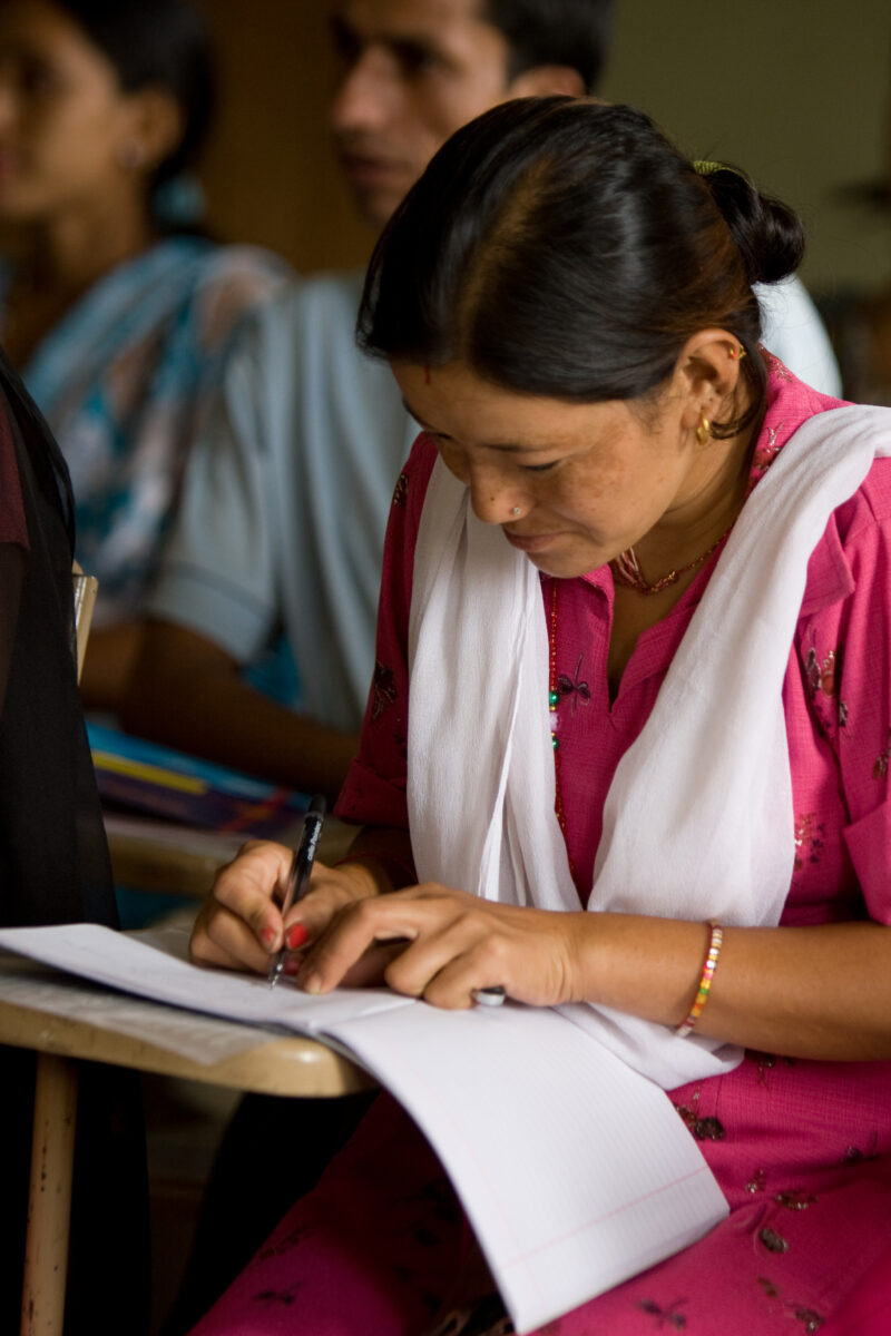 Adult Education in Nepal — Adults who had to drop out of school early go back to school to learn Economic, health and and Income generating skills. — Adult E...