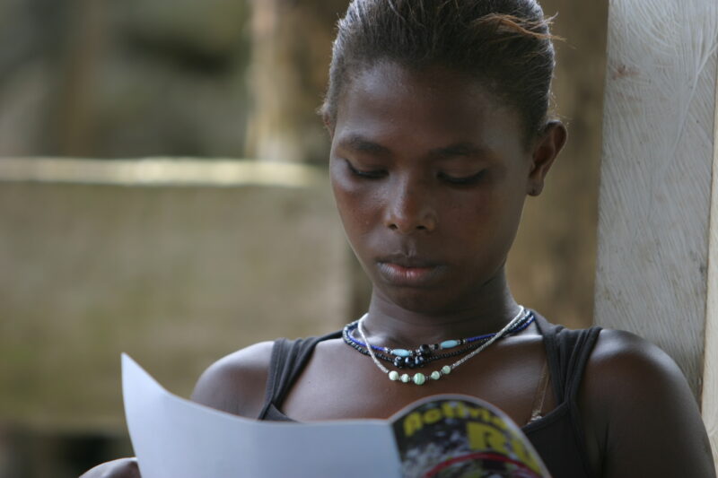 Health Education in Sau Tome, Africa — Attending health education training, villagers in remote regions of Sau Tome are learning basic principles of health a...