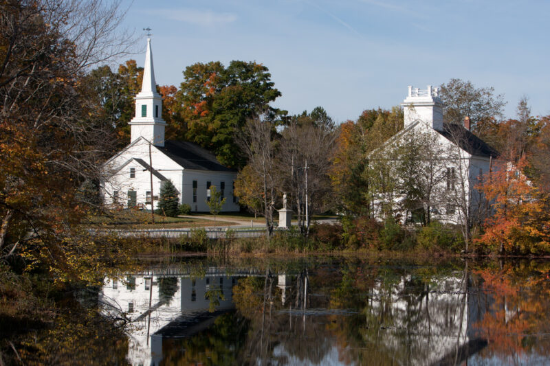 Country Church — USA, United States, New Hampshire, church, country