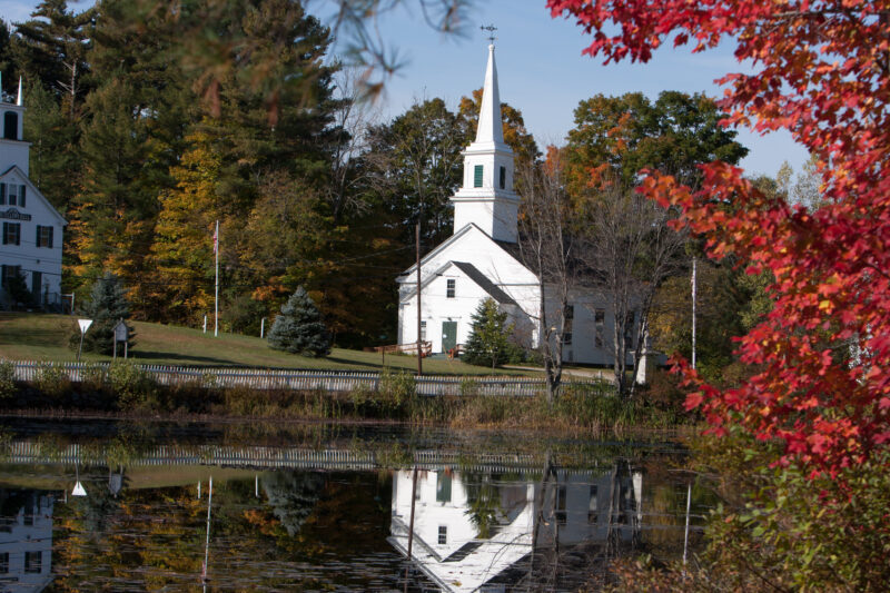 Country Church — USA, United States, New Hampshire, church, country