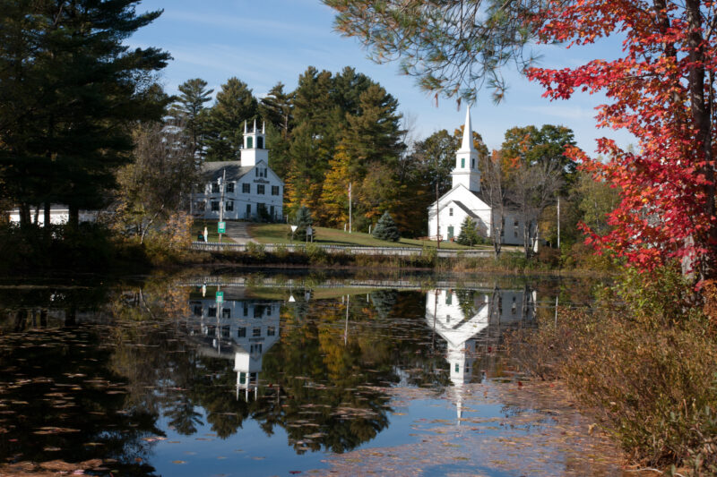 Country Church — USA, United States, New Hampshire, church, country
