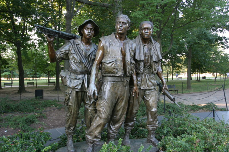 Sculpture — United States, Washington, USA, District of Columbia, Vietnam War Memorial