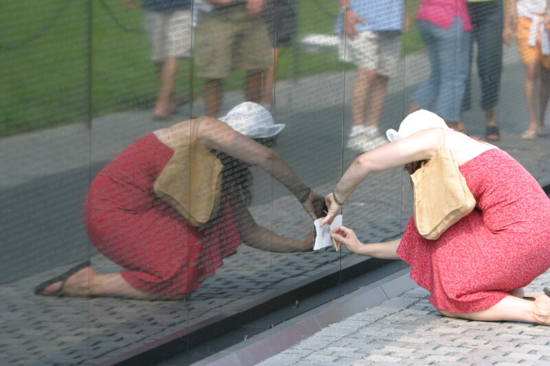 The Wall — Vietnam War Memorial in Washington, DC — United States, Washington, USA, District of Columbia, Vietnam War Memorial