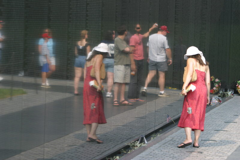 The Wall — Vietnam War Memorial in Washington, DC — United States, Washington, USA, District of Columbia, Vietnam War Memorial