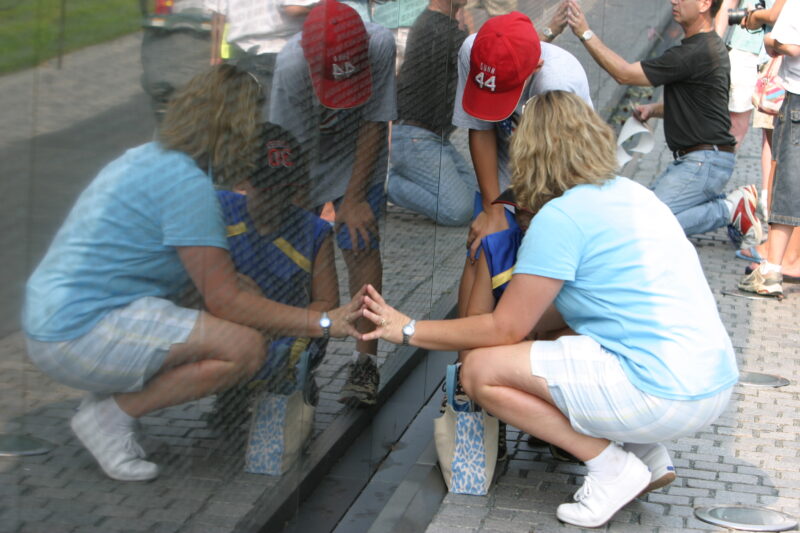 The Wall — Vietnam War Memorial in Washington, DC — United States, Washington, USA, District of Columbia, Vietnam War Memorial