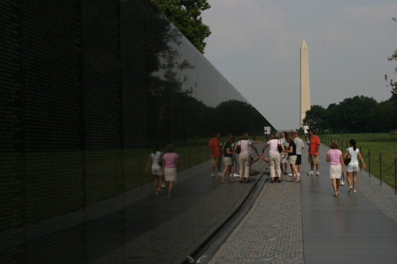 The Wall — Vietnam War Memorial in Washington, DC — United States, Washington, USA, District of Columbia, Vietnam War Memorial