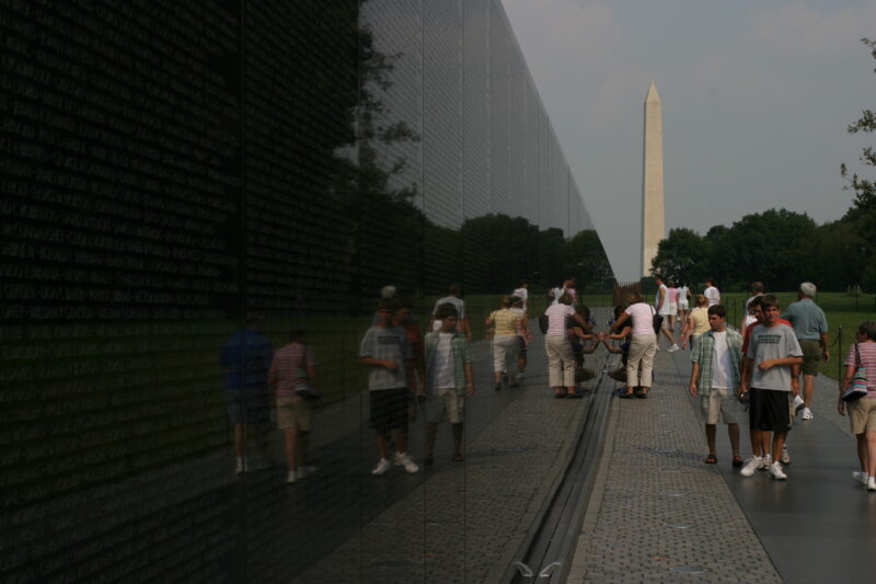 The Wall — Vietnam War Memorial in Washington, DC — United States, Washington, USA, District of Columbia, Vietnam War Memorial