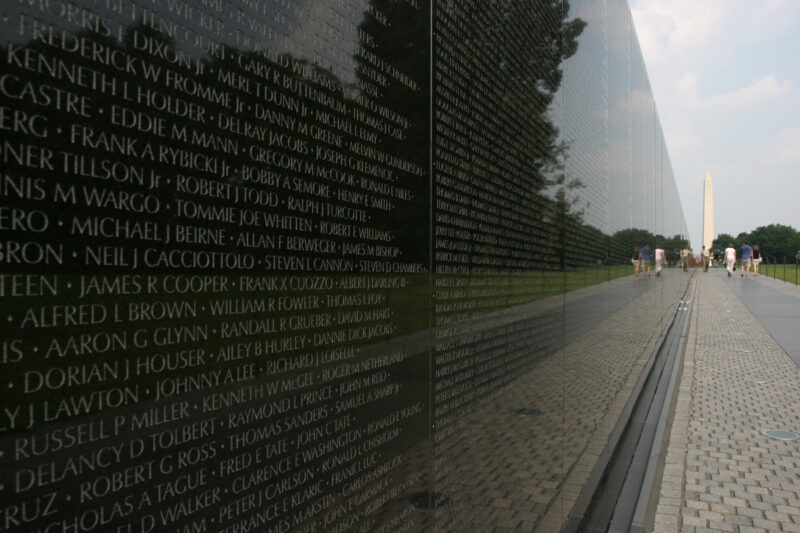 The Wall — Vietnam War Memorial in Washington, DC — United States, Washington, USA, District of Columbia, Vietnam War Memorial