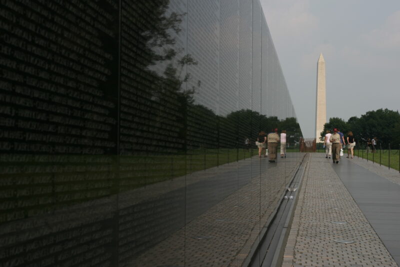 The Wall — Vietnam War Memorial in Washington, DC — United States, Washington, USA, District of Columbia, Vietnam War Memorial