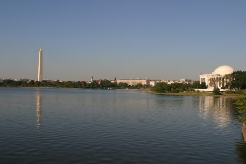 Tidal Basin in Washington DC — United States, Washington, USA, District of Columbia