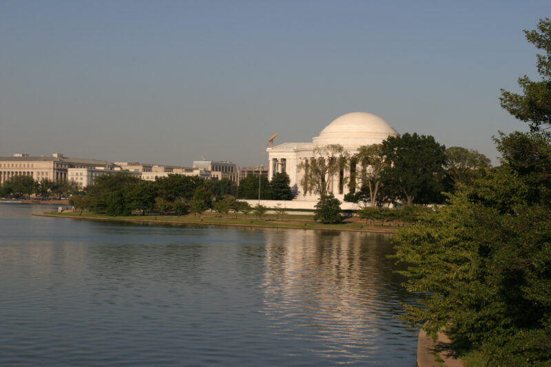 Jefferson Memorial and Tidal Basin — United States, Washington, USA, District of Columbia, Tidal Basin