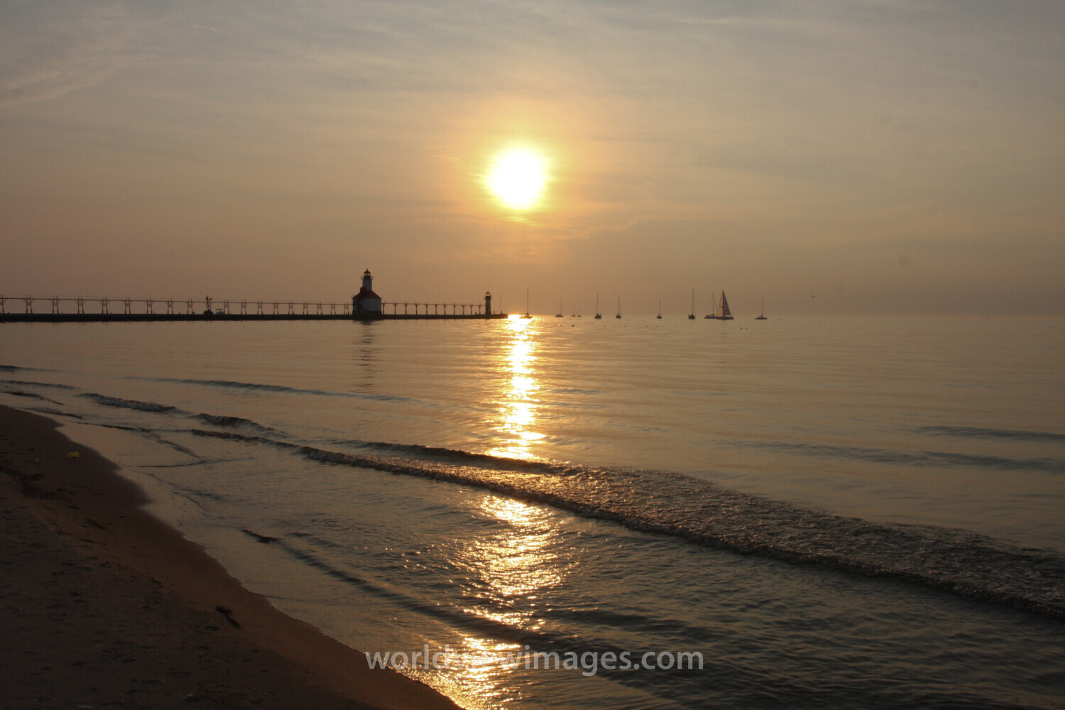 Lighthouse at Sunset