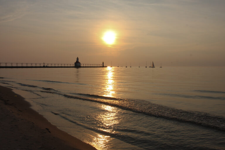 Lighthouse at Sunset