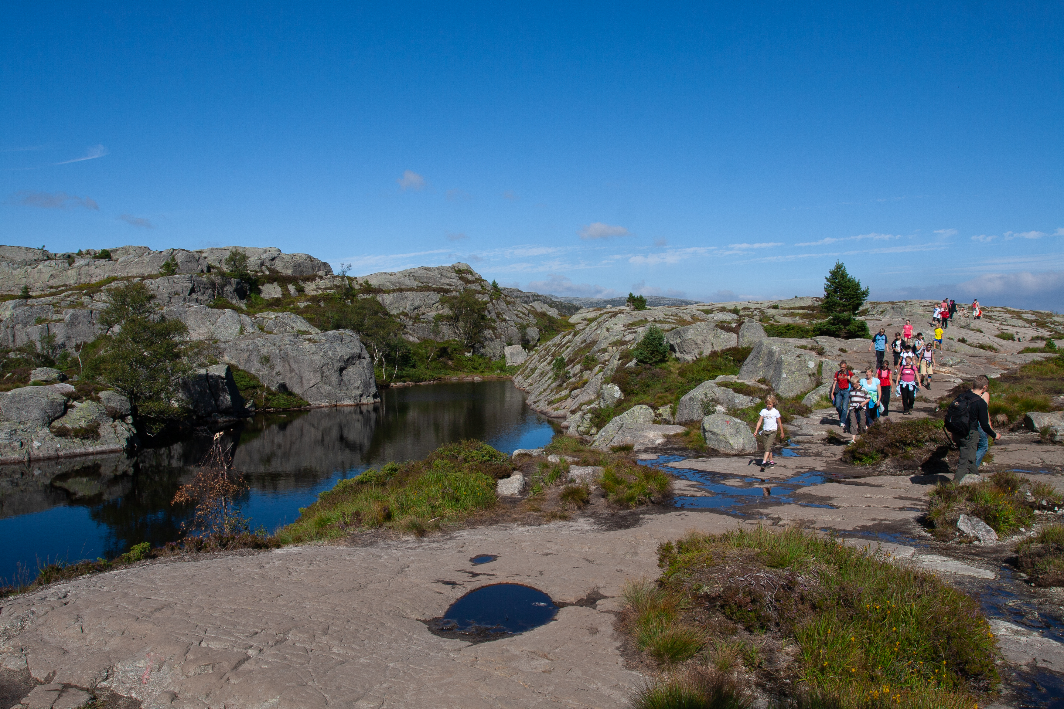 Hiking to Pulpit Rock in Norway