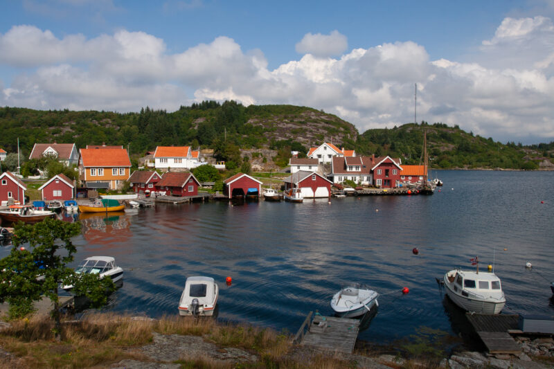 Fishing Village in Norway — Norway, Scenic, village, fishing