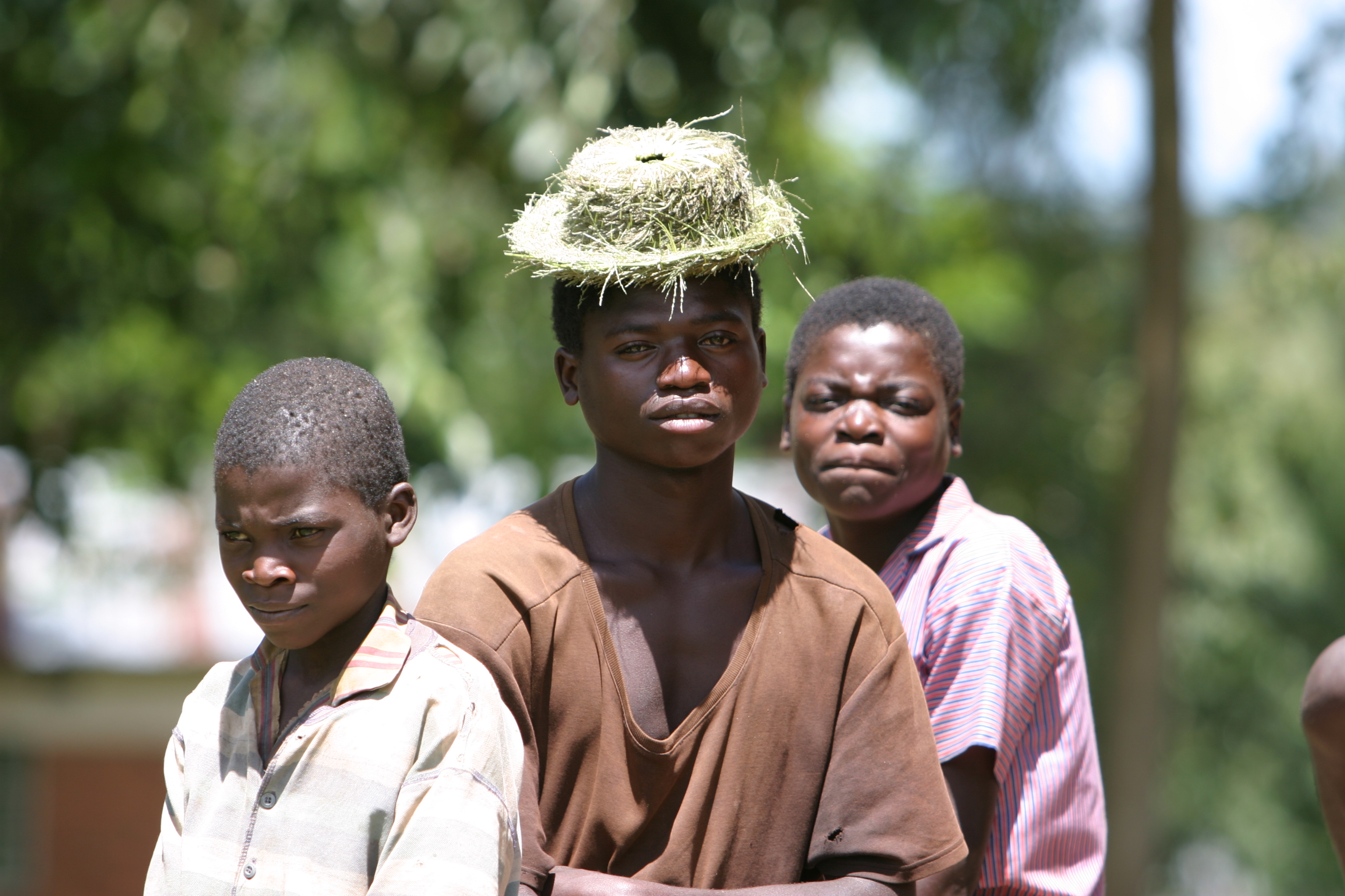 Man with Straw Hat
