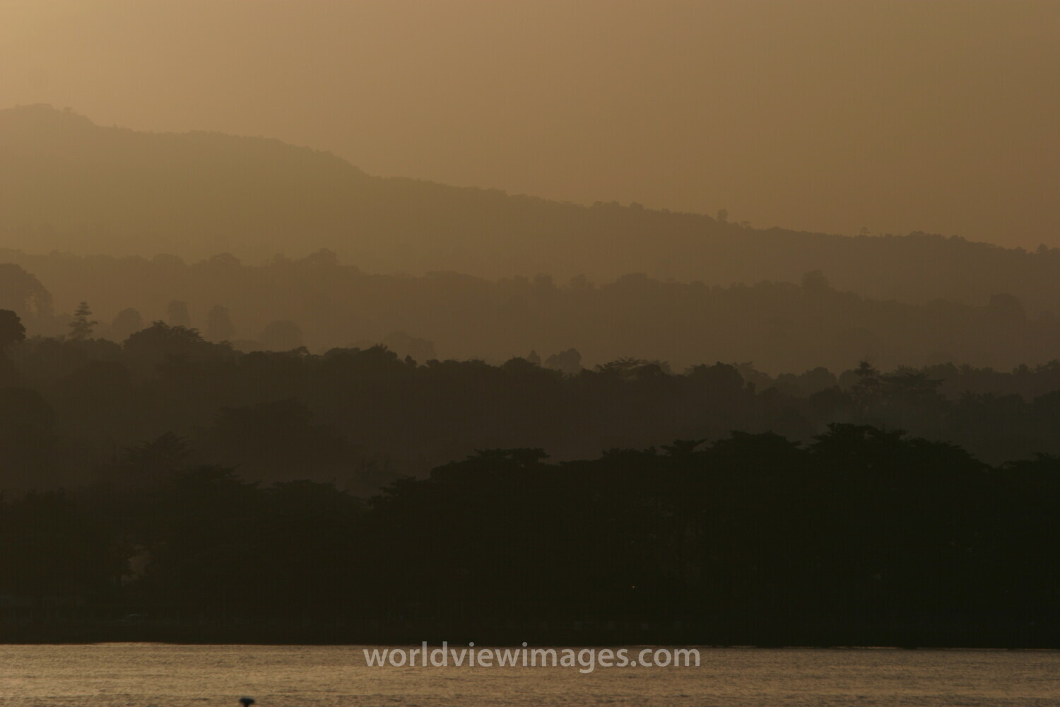 Sunset in Sao Tome