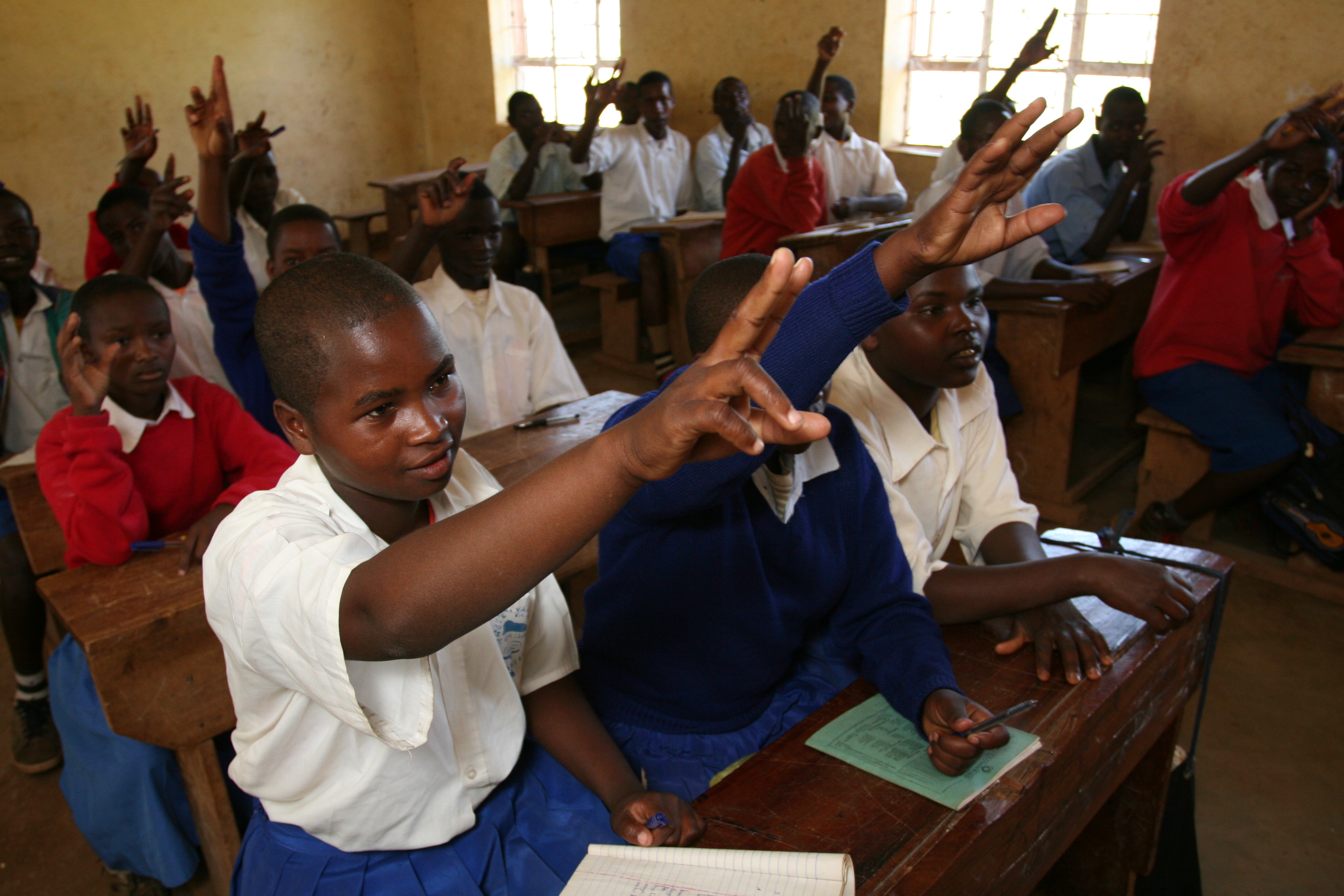 Students in Class in Tanzania