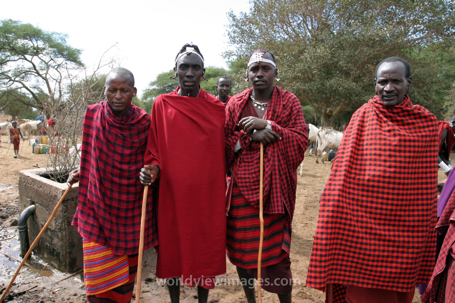 Masai People in Tanzania.