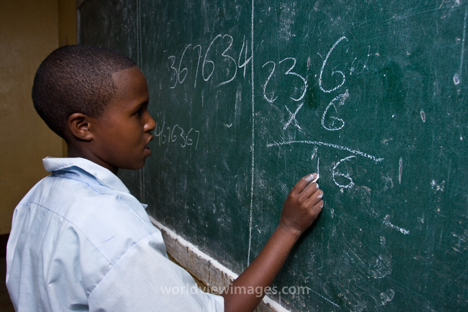 Girl at the Blackboard