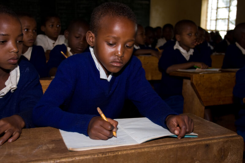 Students in Tanzania — Students at an Elementary school in the Hanang district of Tanzania, Africa — Tanzania, Africa, Development, Hanang, ADRA