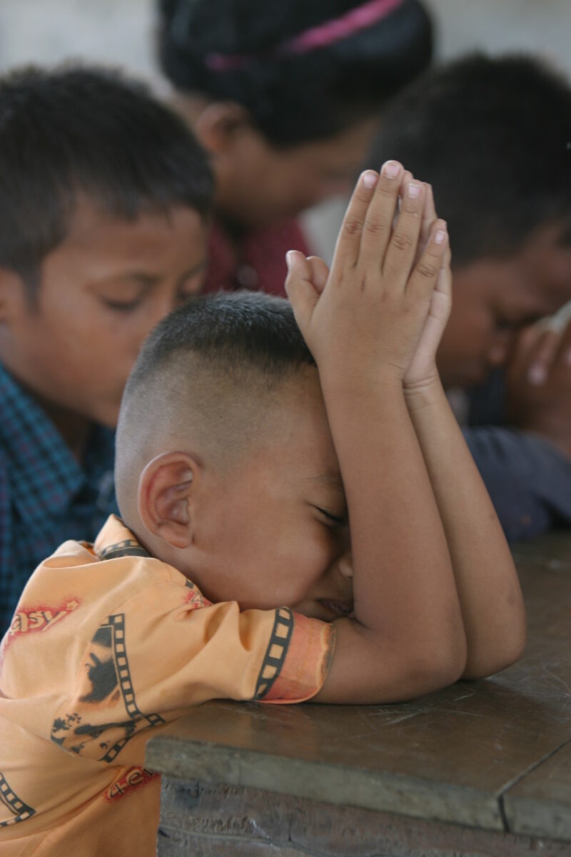 Child in Cambodia Praying — Seventh-day Adventist Christians in the country of Cambodia, in prayer. — Cambodia, Seventh-day Adventist, Adventist, Christian, ...