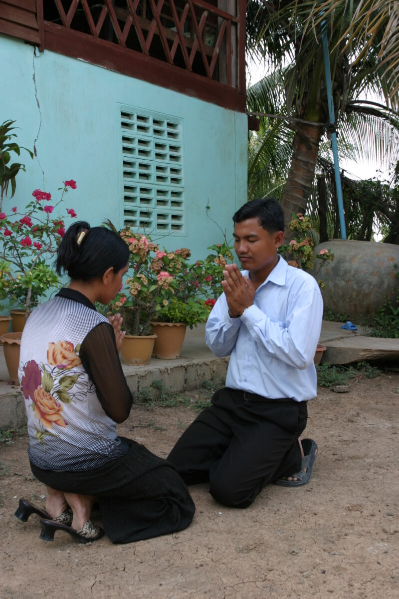 Praying Couple — Seventh-day Adventist Christians in the country of Cambodia, in prayer. — Cambodia, Seventh-day Adventist, Adventist, Christian, prayer