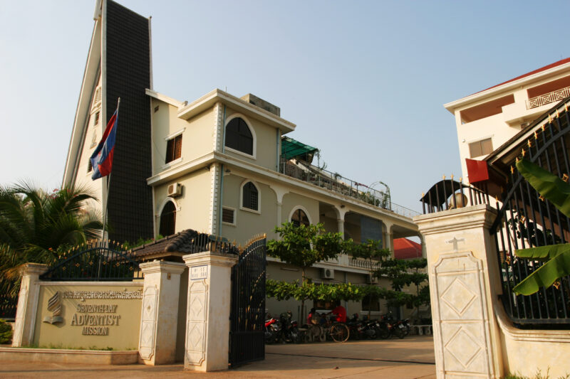 SDA Mission in Cambodia — The Seventh-day Adventist mission office buildings and main church building in Phnom Penh, Cambodia — Cambodia, Seventh-day Adventi...