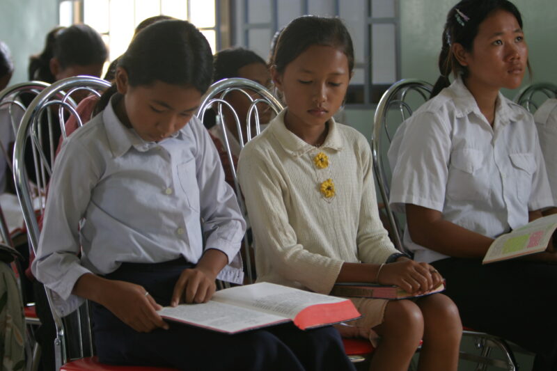 Worship in Church — Adventist Christians meet for Bible study and worship at their Church in Cambodia. — Cambodia, Seventh-day Adventist, Adventist, Christia...