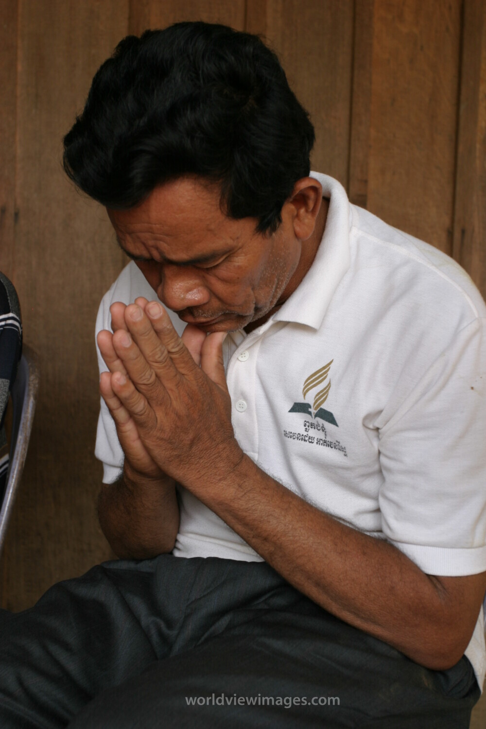 People Praying in Cambodia