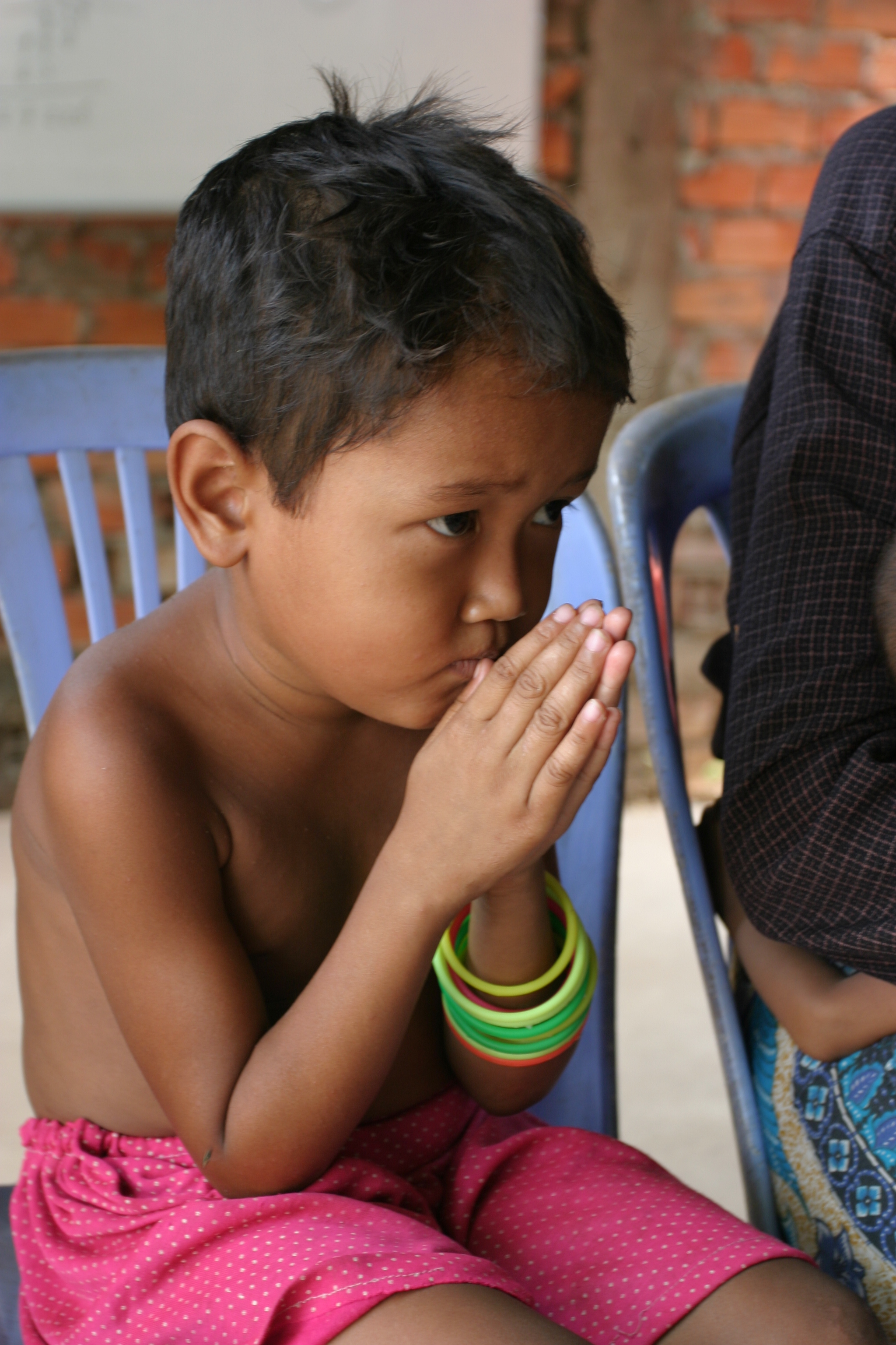 People Praying in Cambodia