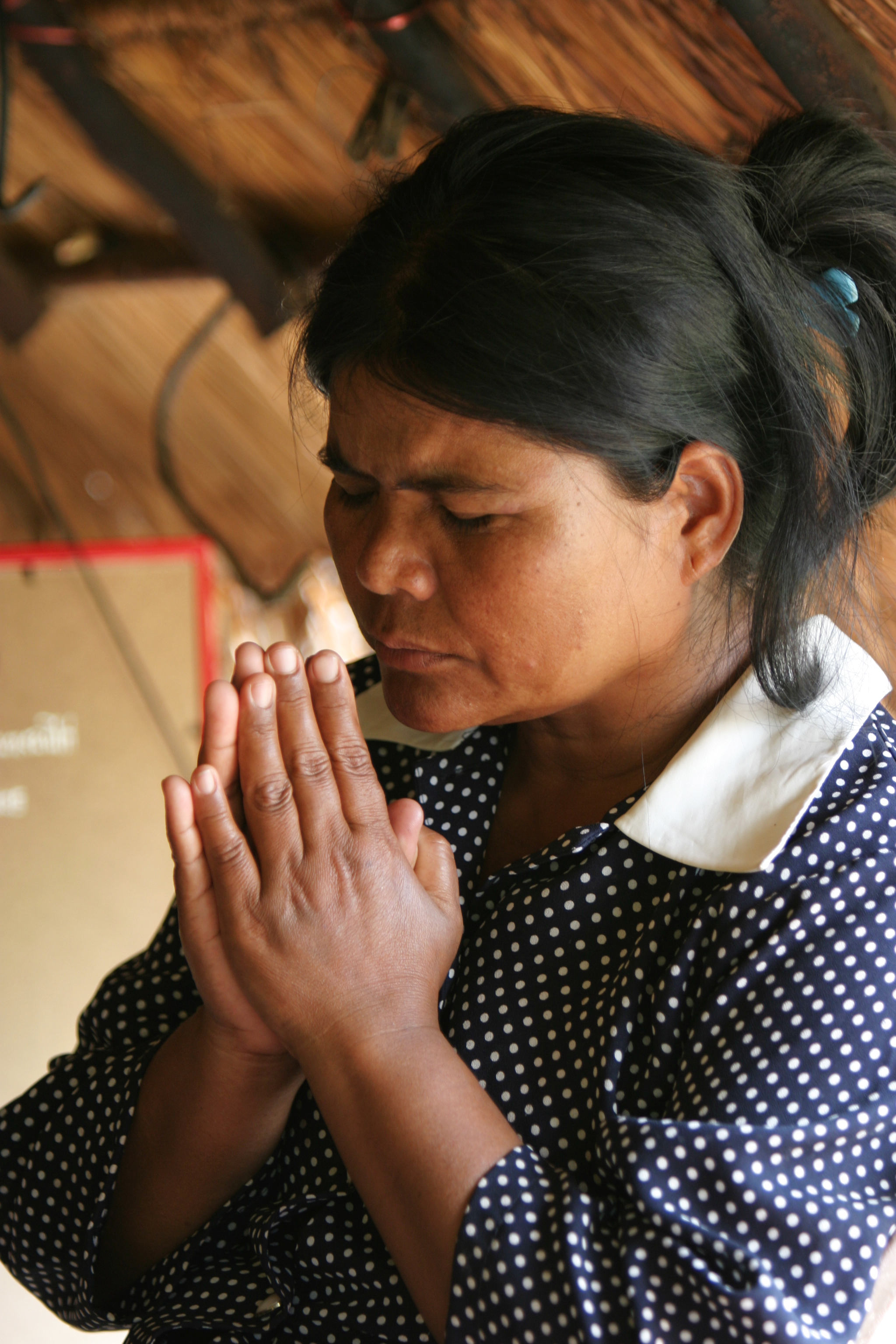 People Praying in Cambodia