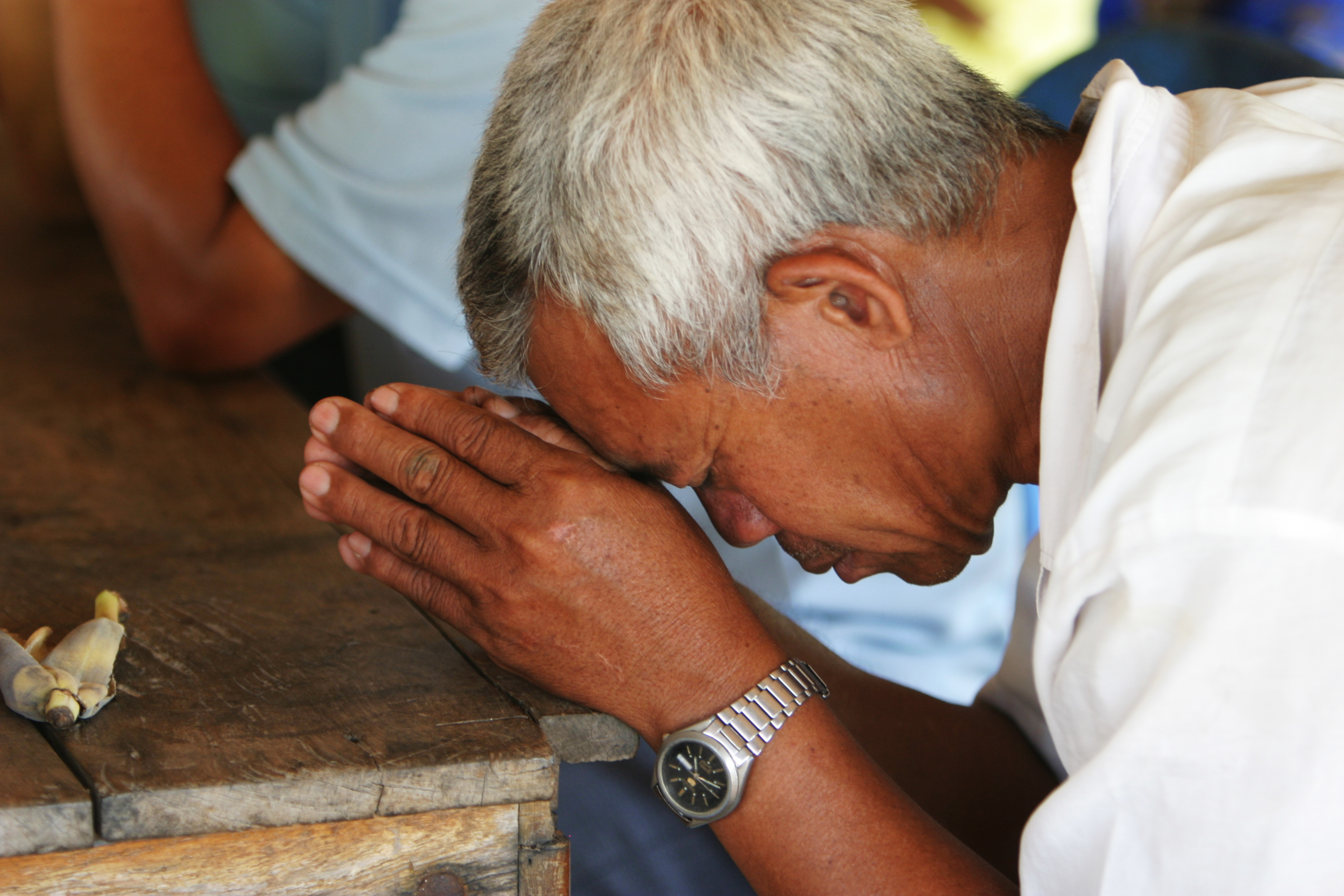 People Praying in Cambodia