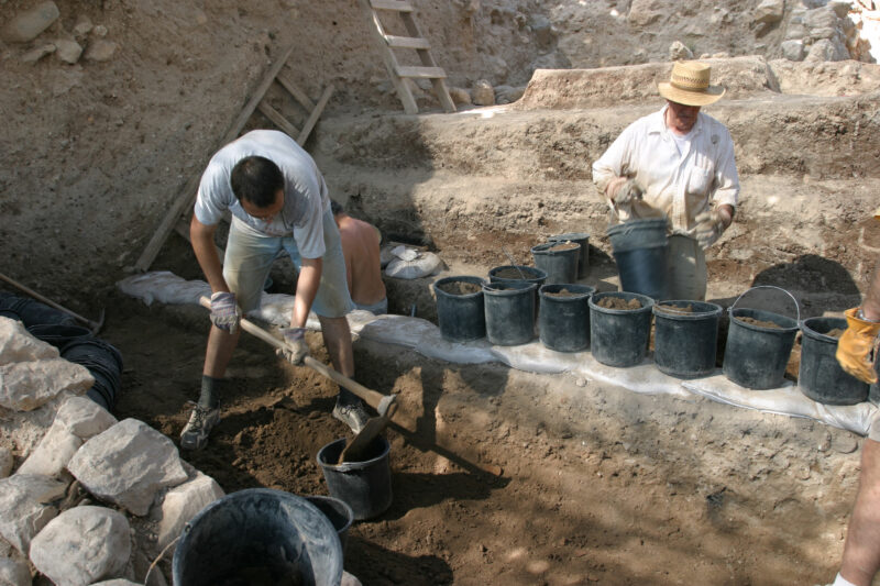 Working on A Dig — Students and Archaeology Enthusiasts enjoy spending six weeks of their summer digging in the dirt, looking for artifacts that may shed lig...