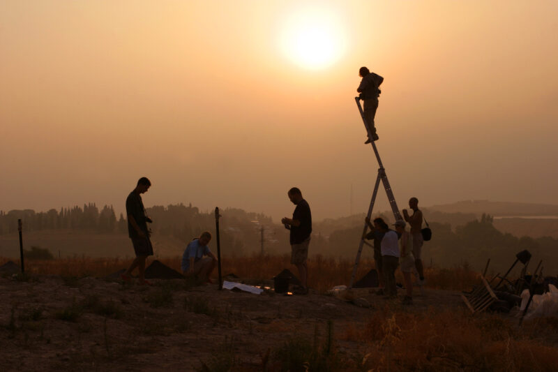 Dig Photography — It is important to take Photographs of Archeological dig Sites, at each stage of the progress. — Israel, Hazor, Archaeology