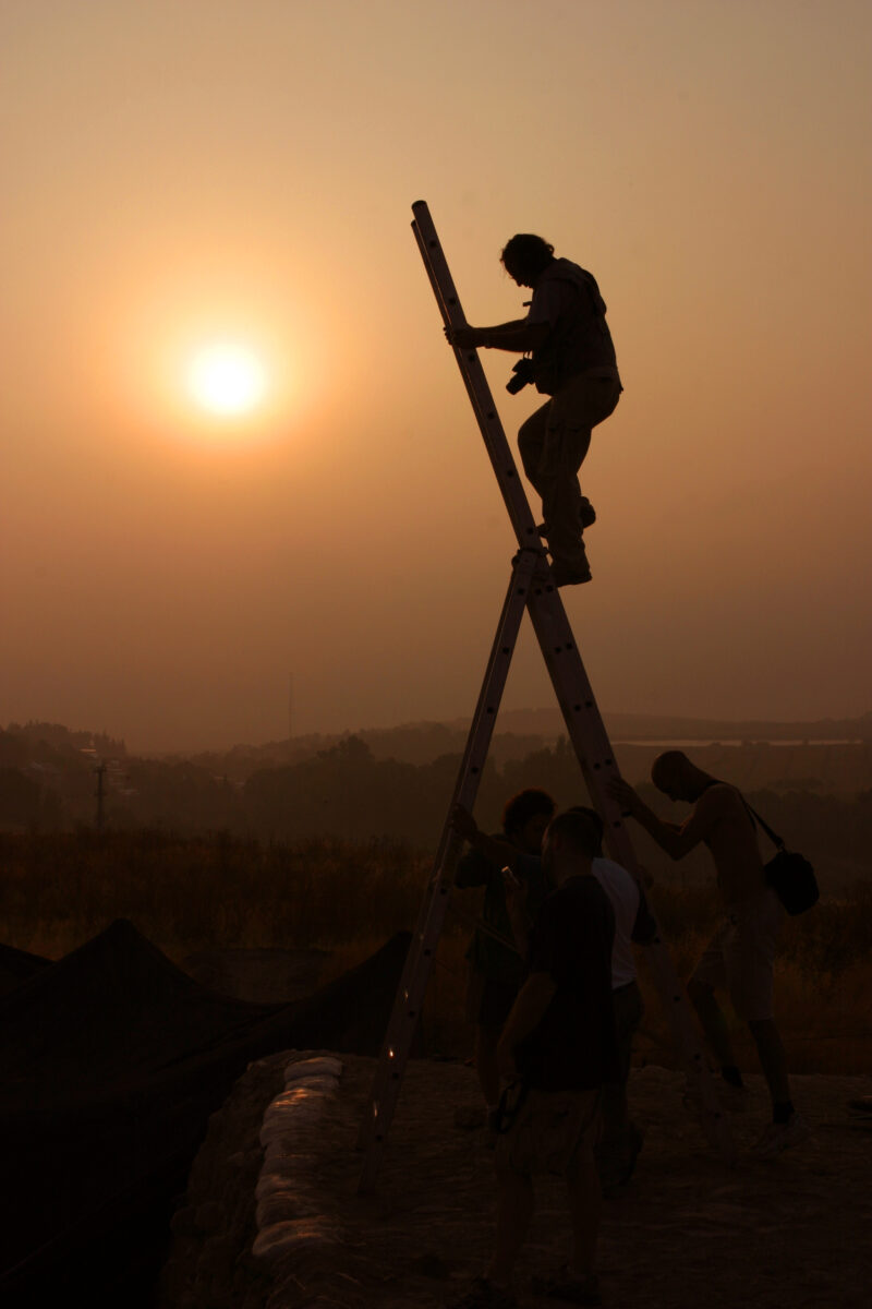 Dig Photography — It is important to take Photographs of Archeological dig Sites, at each stage of the progress. — Israel, Hazor, Archaeology
