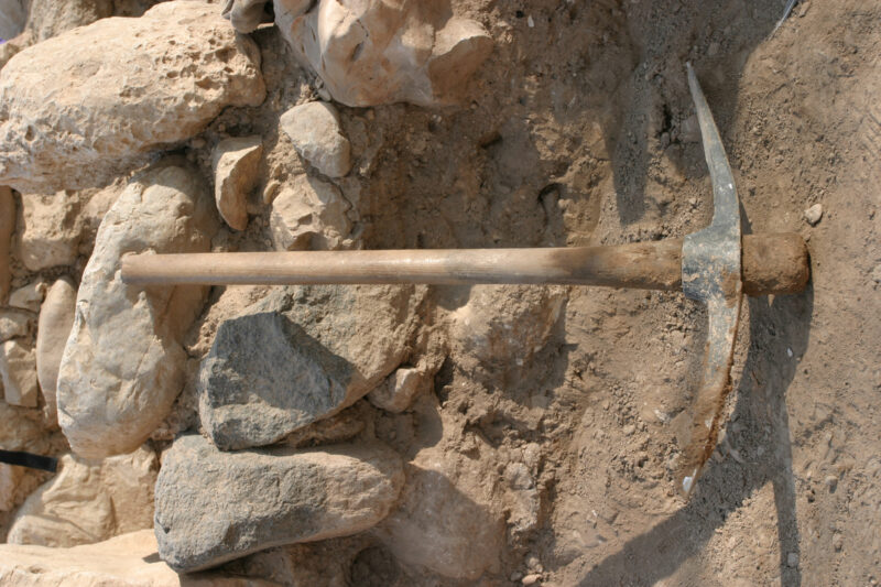 Photo: Pick — Israel, Hazor, Archaeology