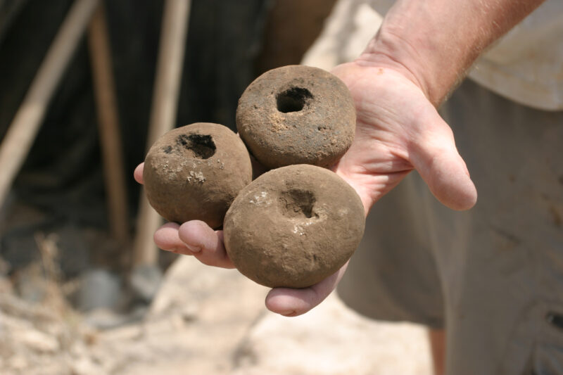 Measuring Weights — From an ancient — Israel, Hazor, Archaeology, Measuring Weights