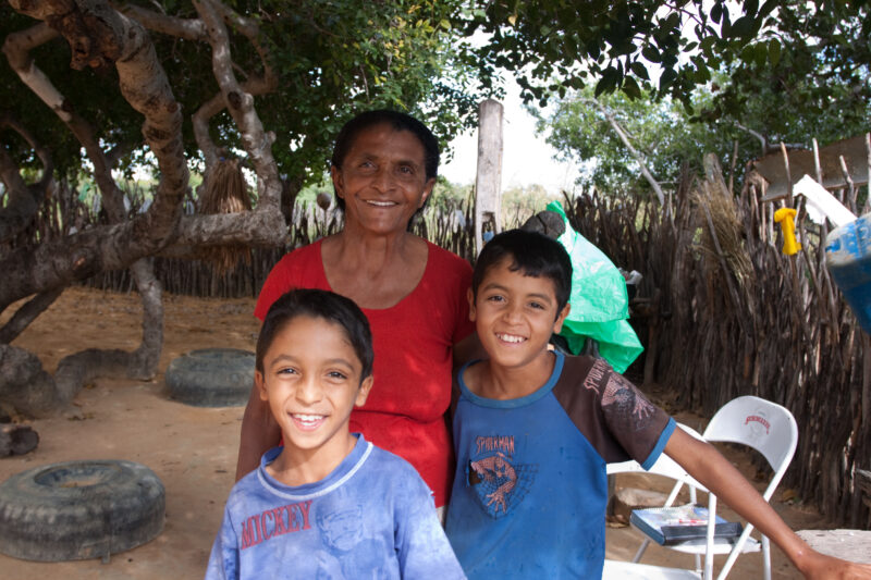 Family in Brazil — Poor family living in a desert region of Brazil are thankful for the help they have received from ADRA. — Brazil, South America