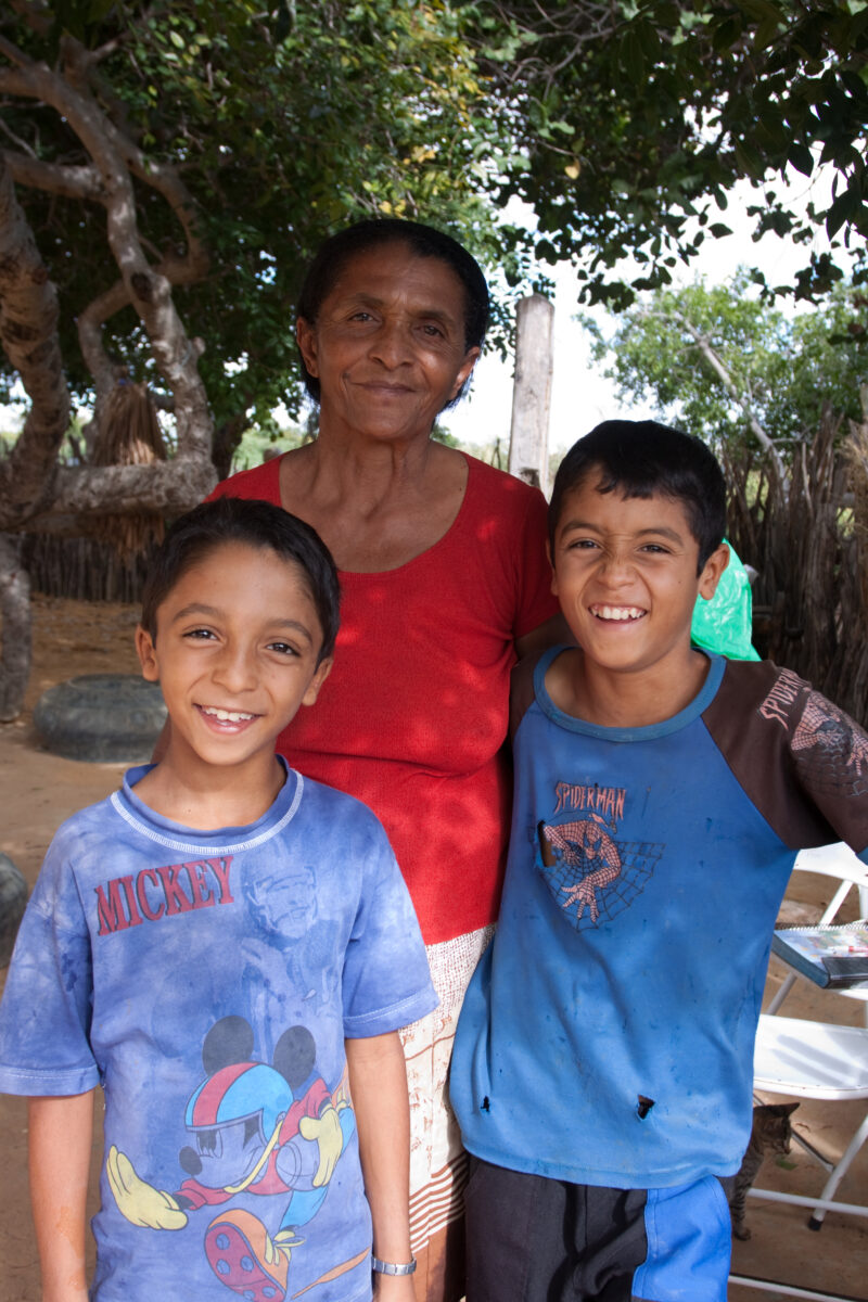 Family in Brazil — Poor family living in a desert region of Brazil are thankful for the help they have received from ADRA. — Brazil, South America