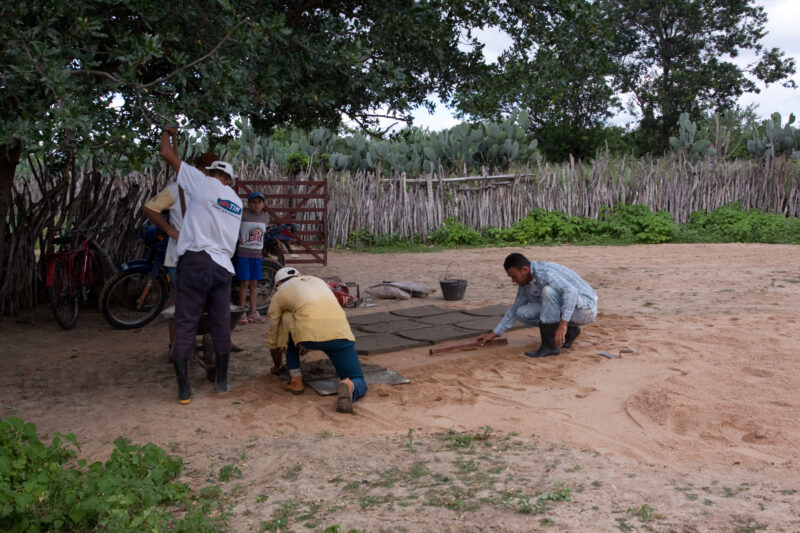 Building a Water Tank — Volunteer Students work together with local villagers in a poor district of a dry region of Brazil to build a water storage tank to c...